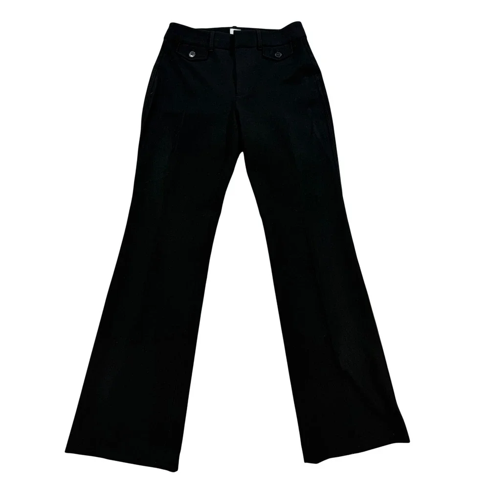 Gap High Rise Baby Bootcut Pants Womens 6 Black Excellent Stretch Workwear